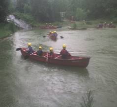 Scouts canoe