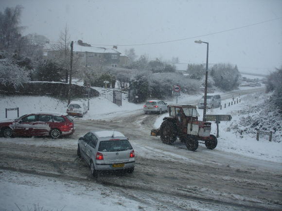 Pucklechurch - chaos in the snow